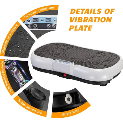 PC Vibration Plate Exercise Machine 10 Modes Whole Body Workout Vibration F