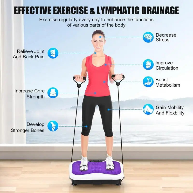 PC Vibration Plate Exercise Machine Electric Vibration Exercise Plate Rich