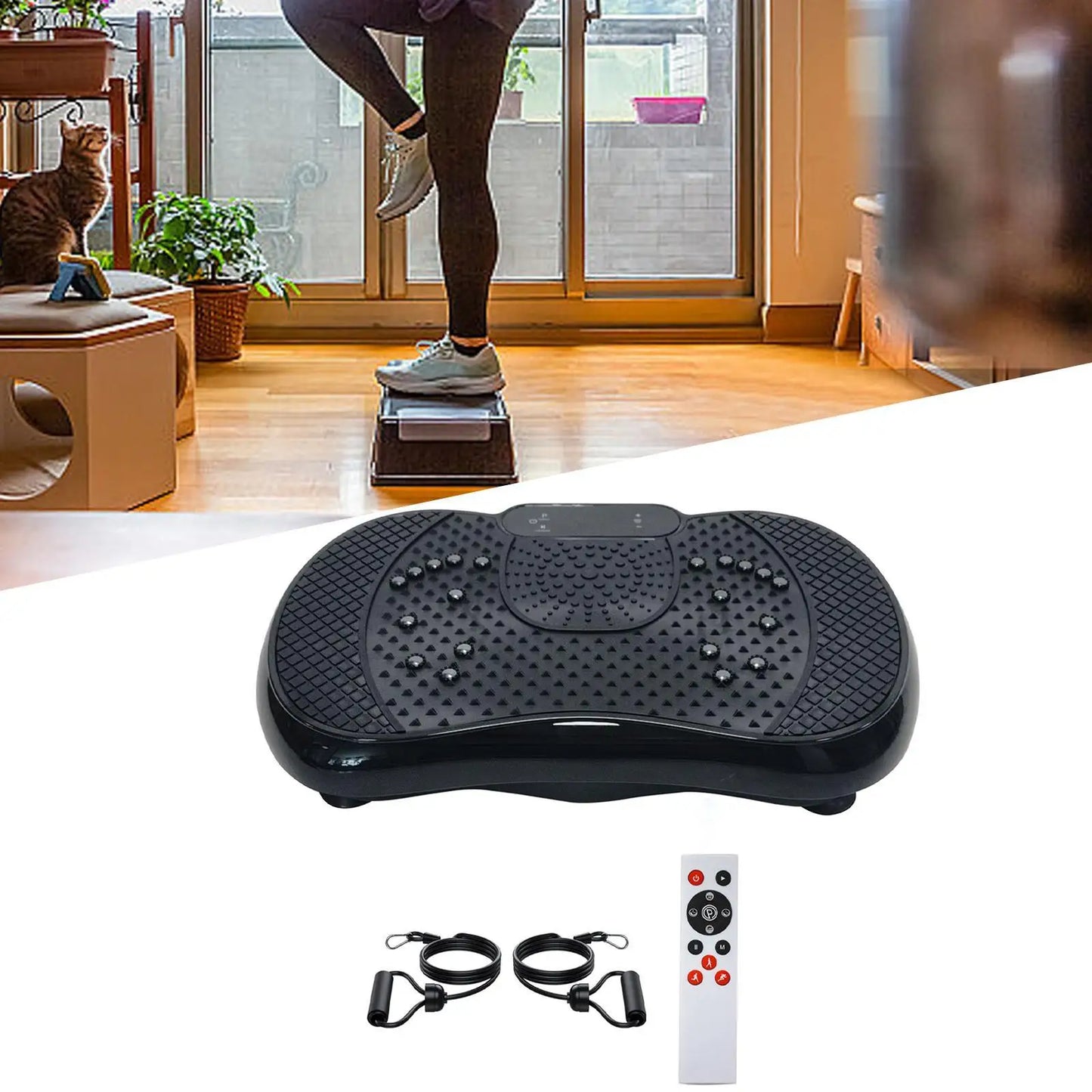 PC Vibration Plate Exercise Machine Full Body Shaker Shaking Board  Adults