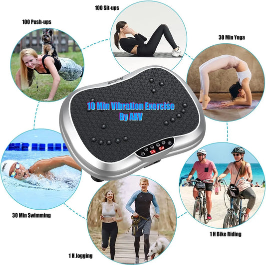 PC Vibration Plate Exercise Machine Whole Body Workout Portable Mini Vibrat