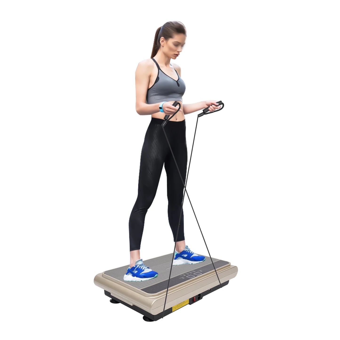 PC Vibration Plate Exercise Machine, Whole Body Workout Vibration Fitness P