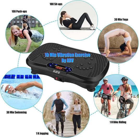 PC Vibration Plate Fitness Platm Exercise Machine Vibrating Lymphatic Drain