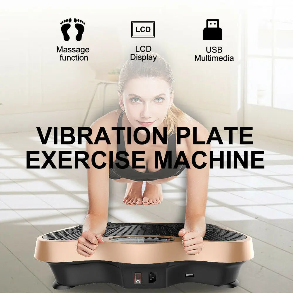 PC Vibration Plate Fitness Vibration Platm Machine Exercise Body Workout Ma