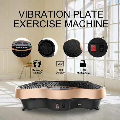 PC Vibration Plate Fitness Vibration Platm Machine Exercise Body Workout Ma