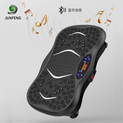 PC Vibration Platm Plate Whole Body Massager Machine With Resistance Bands