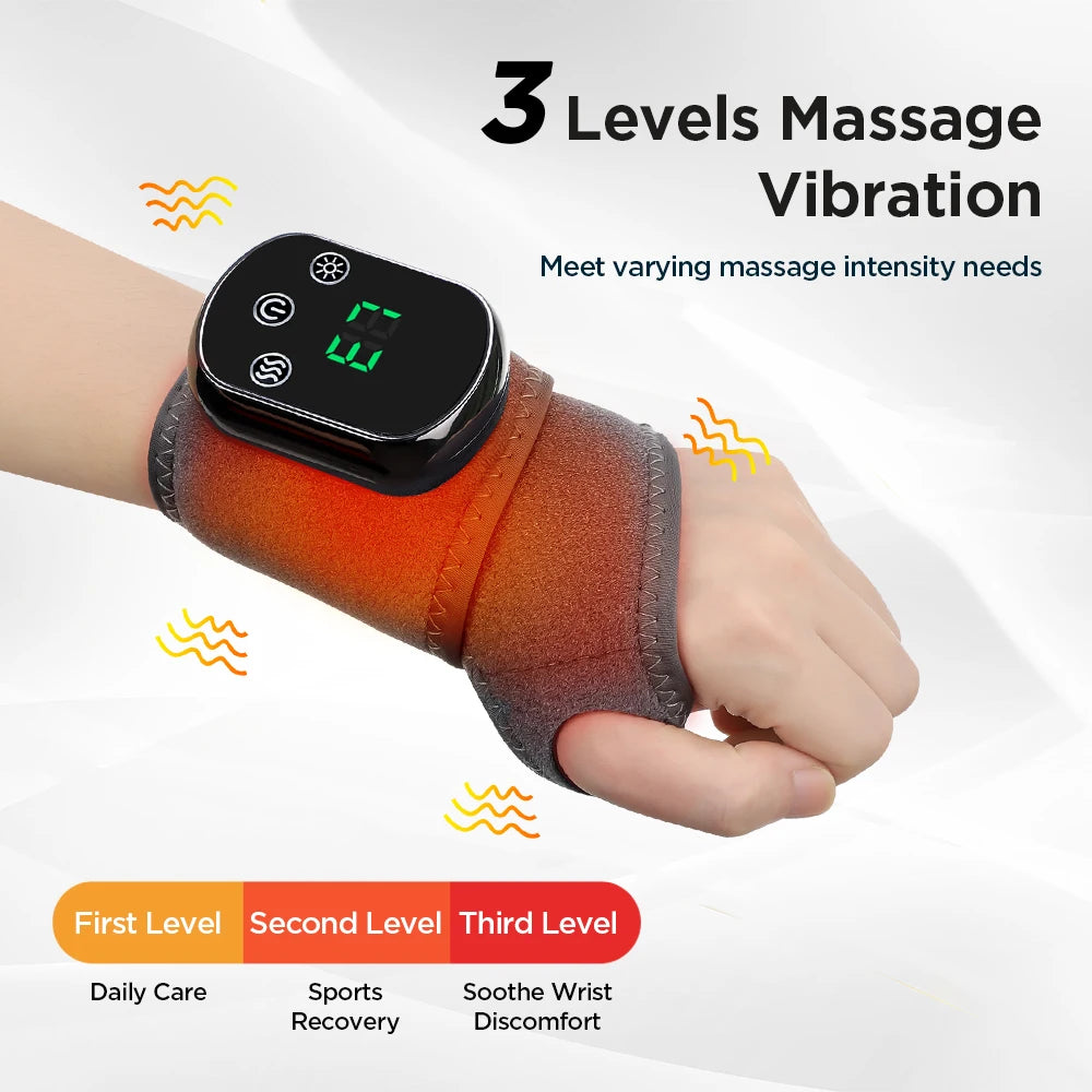 PC Vibration Wrist / Ankle Massager Infrared Hot Compress Therapy Hand / Fo