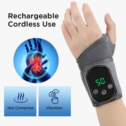 PC Vibration Wrist / Ankle Massager Infrared Hot Compress Therapy Hand / Fo