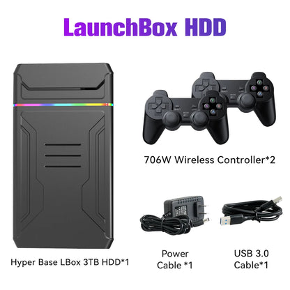 Video Game Consoles Launchbox OS Retro Gaming HDD  Xbox/Switch/PS4/PS3/PS2/PS1/DC/WII  Windows PC/Laptop with 10107Games