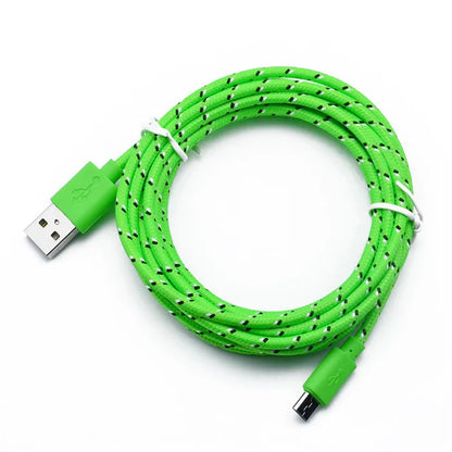 PC Vumpach Nylon Braided Micro USB Cable 1m/2m/3m Data Sync USB Charger Cable For Samsung HTC LG Huawei Xiaomi Android Phone Cables