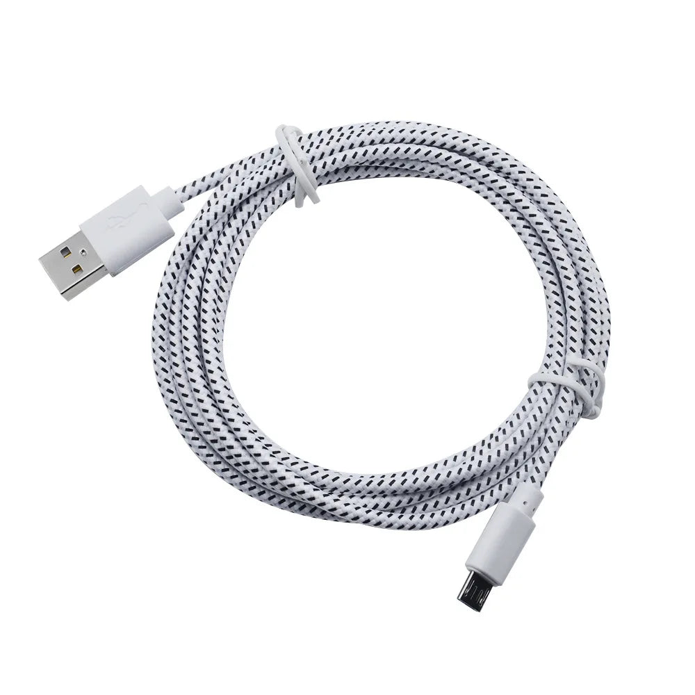 PC Vumpach Nylon Braided Micro USB Cable 1m/2m/3m Data Sync USB Charger Cable For Samsung HTC LG Huawei Xiaomi Android Phone Cables