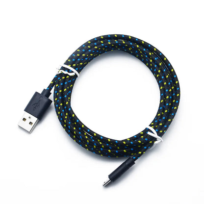 PC Vumpach Nylon Braided Micro USB Cable 1m/2m/3m Data Sync USB Charger Cable For Samsung HTC LG Huawei Xiaomi Android Phone Cables