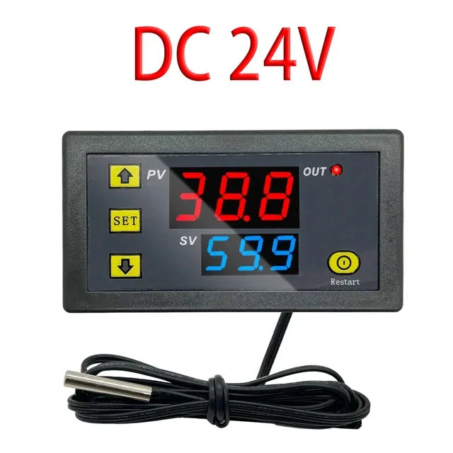 W3230 high-precision temperature controller temperature control switch module 12V 24V 110-220V