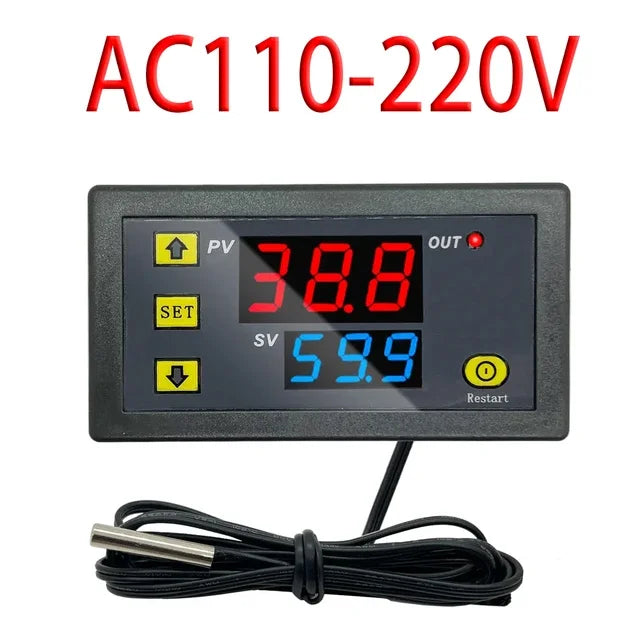 W3230 high-precision temperature controller temperature control switch module 12V 24V 110-220V