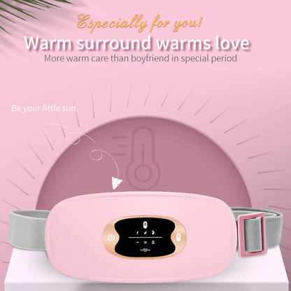 PC Warm Uterine Belt Girls and Ladies' Three-speed Hot Compress Massager Ab