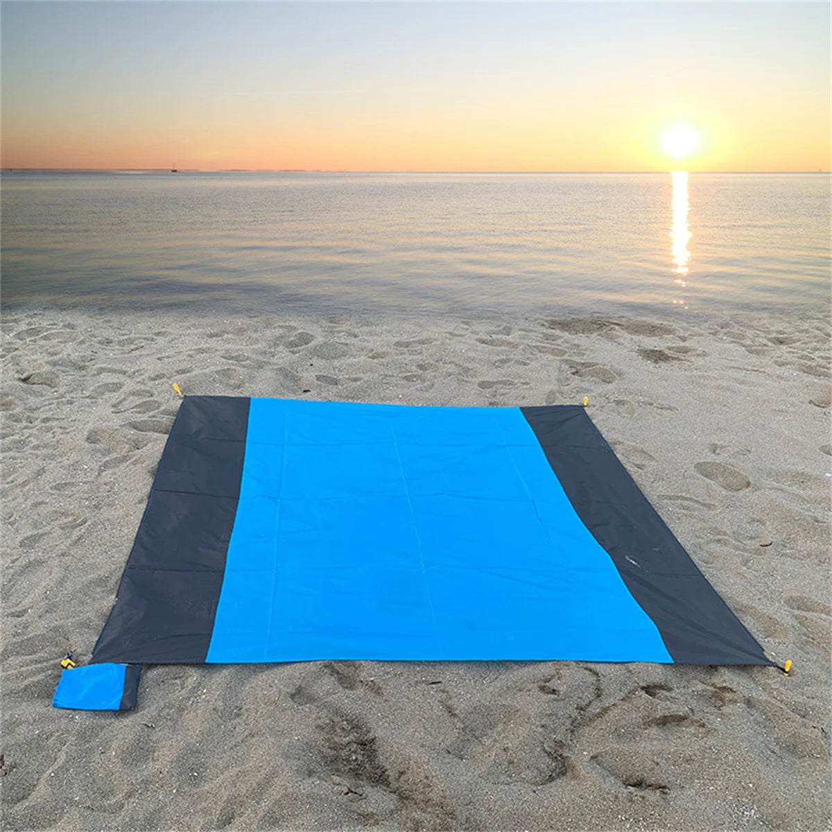 PC Waterproof Beach Towel Blanket Pocket Sand Free Towel Large Portable Mat