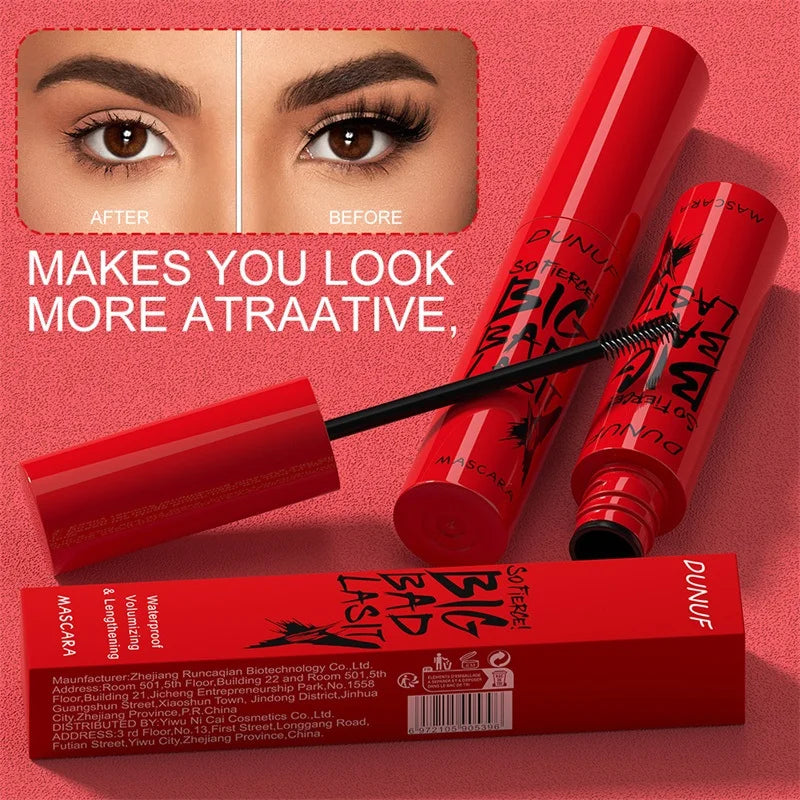 Waterproof Mascara Eyelashes Lengthening Long Lasting Silky Lash Black Eyelashes Extension Make Up Beauty Eye Korean Cosmetic