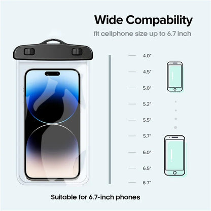 PC Waterproof Phone Case swimming water proof bag universal underwater phone protector pouch PV cover  iPhone 15 14 13 Pro Max