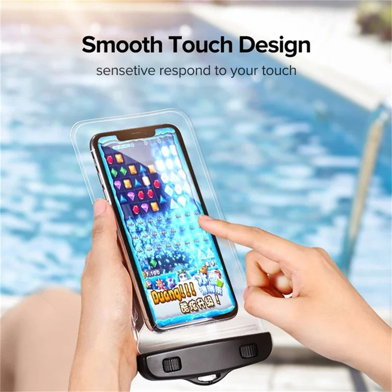 PC Waterproof Phone Case swimming water proof bag universal underwater phone protector pouch PV cover  iPhone 15 14 13 Pro Max