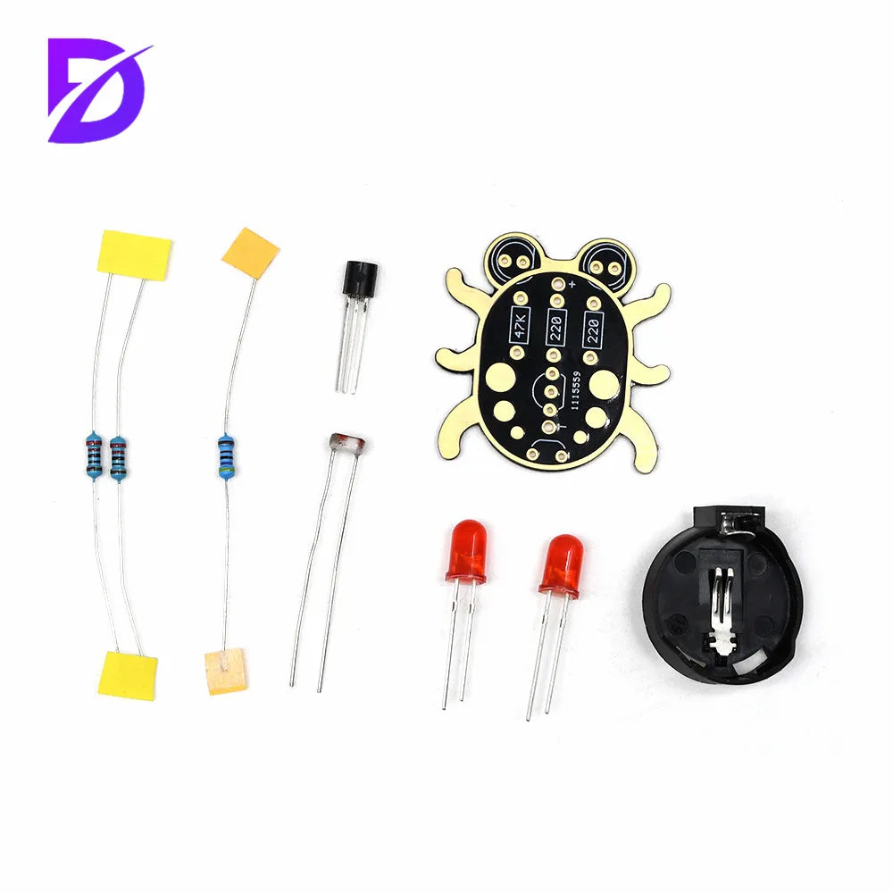 Weevils Eye Electronic DIY Kits Photosensitivity Eyes Kit Photosensitive LED Light Beginner Learn Electrical Fun Kit