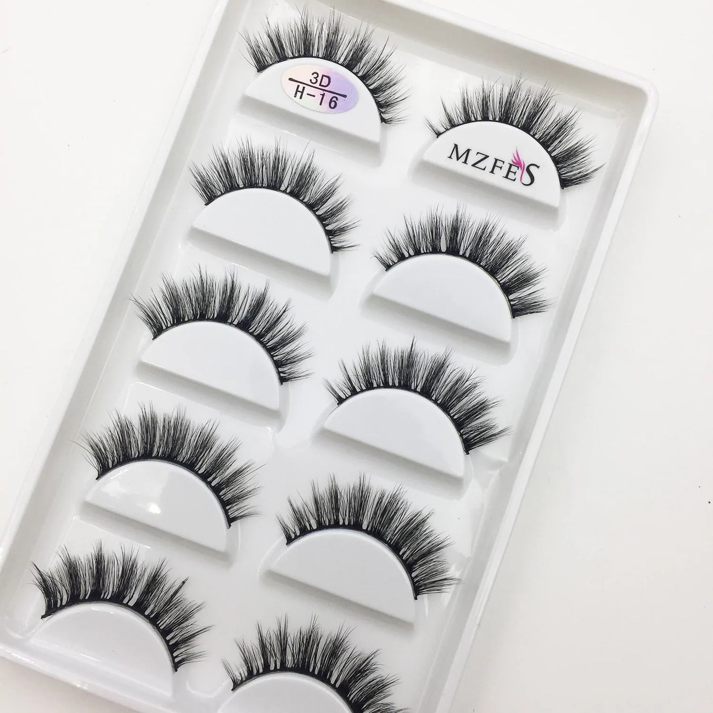 Wholesale 5 Pairs Natural 3D Mink False Eyelashes Make up Soft Fake Eye Lashes Faux cils Extension Makeup Beauty Eyelash