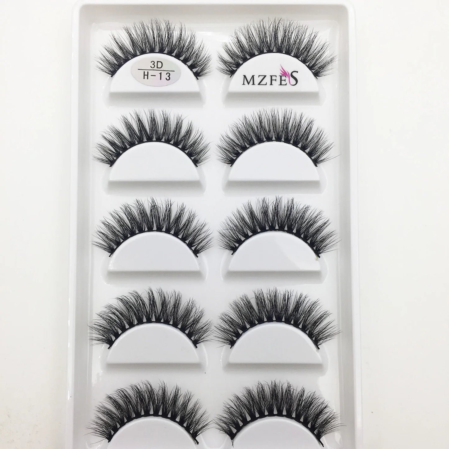 Wholesale 5 Pairs Natural 3D Mink False Eyelashes Make up Soft Fake Eye Lashes Faux cils Extension Makeup Beauty Eyelash