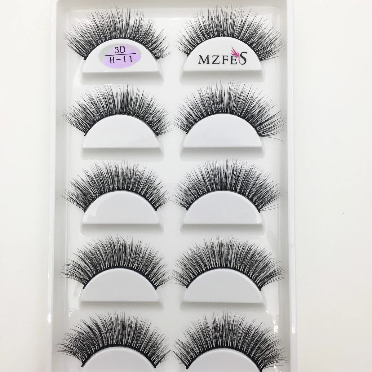 Wholesale 5 Pairs Natural 3D Mink False Eyelashes Make up Soft Fake Eye Lashes Faux cils Extension Makeup Beauty Eyelash