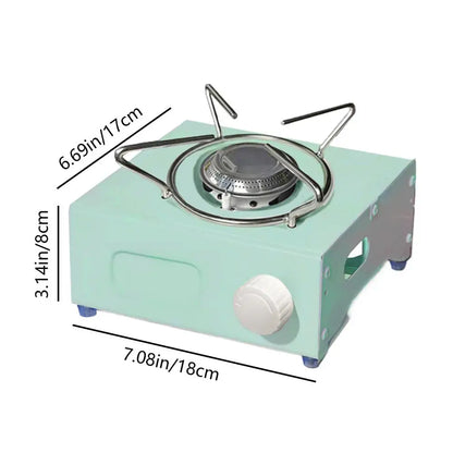 PC Windproof Camping Stove Cassette Cookware Portable For Picnics High Perm