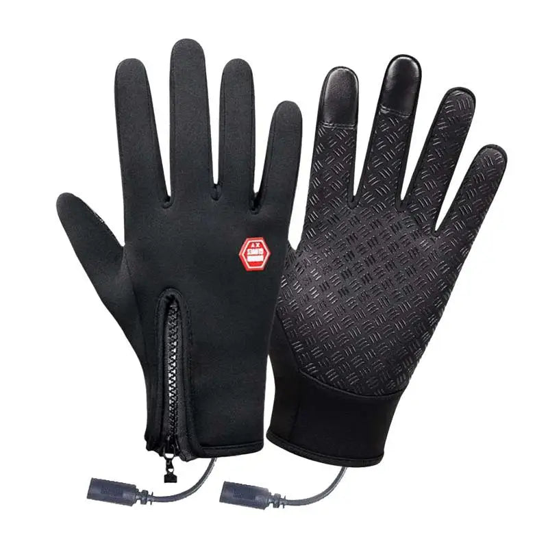 PC Winter Cycling Heated Gloves USB Heating Gloves Hand Warmer Rechargeable