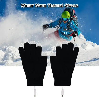 PC Winter Gloves Five Fingers Thermal Gloves Coldproof Thermal Water Resist