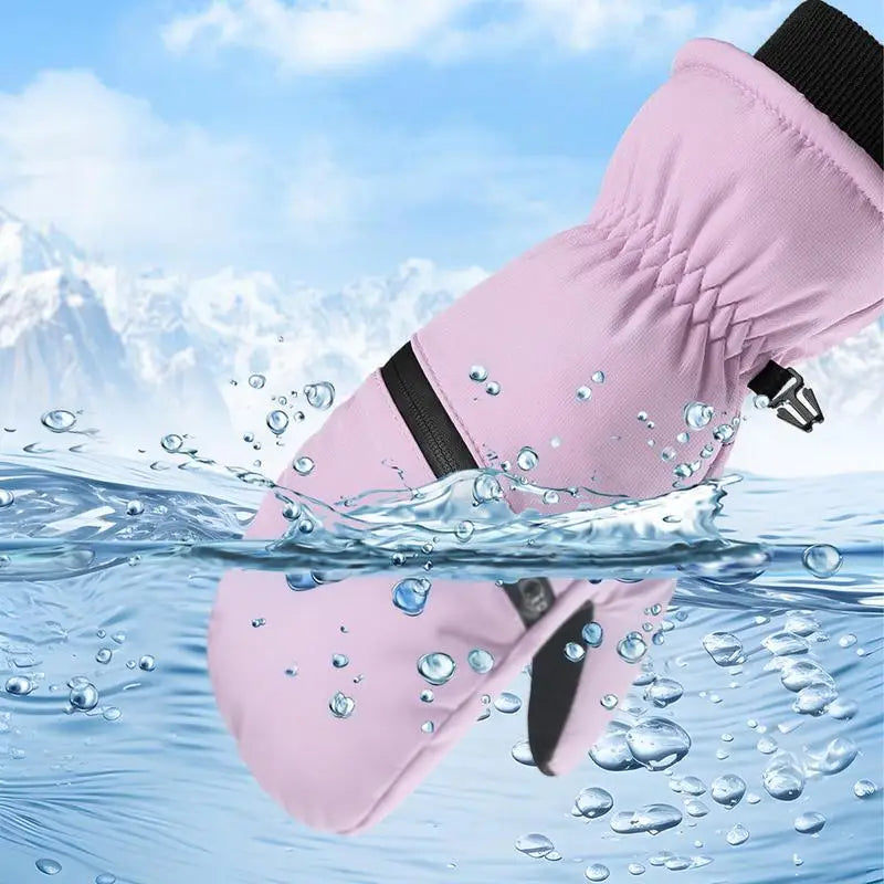 PC Winter Ski Gloves Snowboarding Gloves Waterproof Mittens Snow Ski Gloves