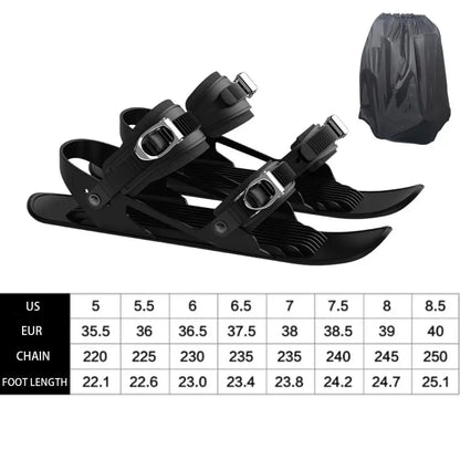 PC Winter outdoor sports sled Skates Compact Skiing Accessory Multifunction