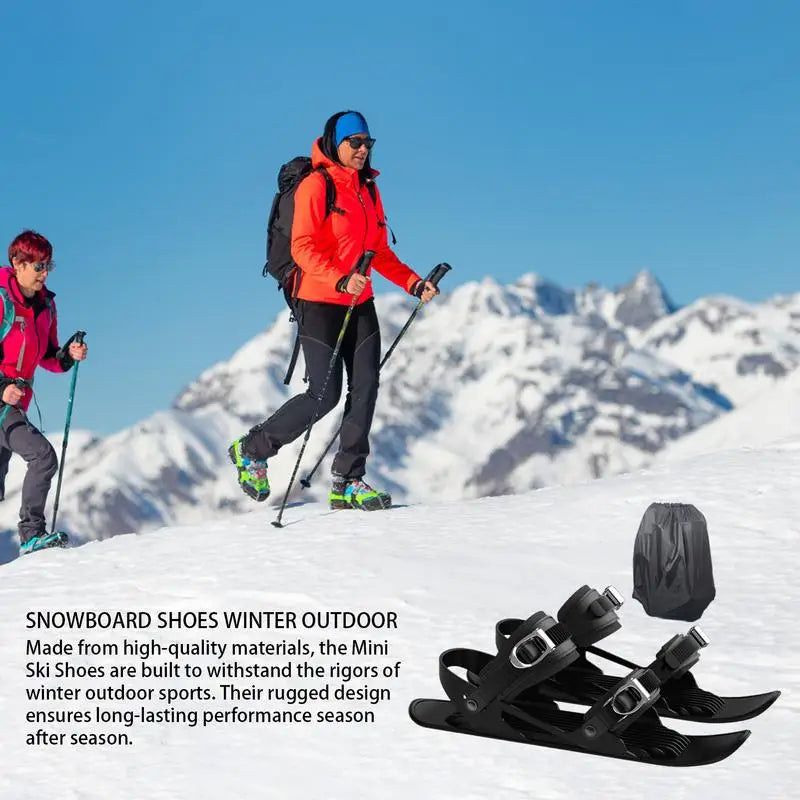 PC Winter outdoor sports sled Skates Compact Skiing Accessory Multifunction