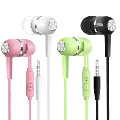 PCWired Headphones 3.5mm Sport Earbuds with Bass Phone Earphones Stereo Hea