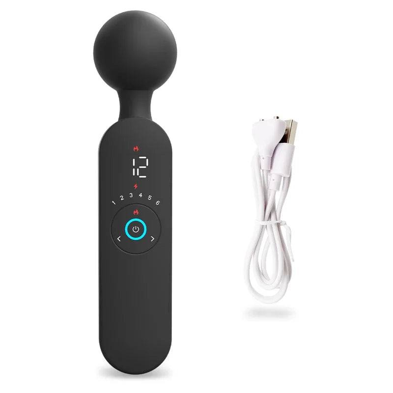 Gtooza_Wireless  AV Vibrators Magic Wand Women  Stimulator 72 Frequency Strong Motor Massager Goods Sex Toys  Adult gtooza.com