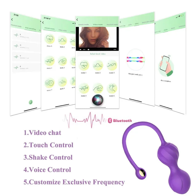 Wireless App  Female Remote Control Bluetooth  Vibrating Egg Erotic Sexulaes Toy  Women Couple Shop gtooza.com