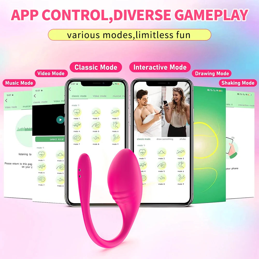 GtoozaWireless Bluetooth APP Vibrator Female Remote Control Egg Clitoris Stimulator G Spot Massager Sex Toys  Women Adults Panties gtooza.com