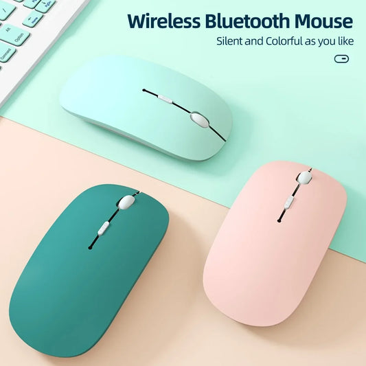 PC Wireless Bluetooth- Mouse Portable Ergonomic Computer Mice For Laptop iPad Tablet PC Mobile Phone Office Gaming Mouse