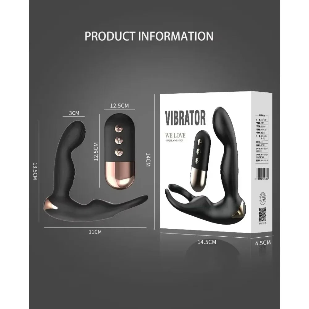 GtoozaWireless Butt Plug Vibration Prostate Climax Massager Silicone Waterproof Anal Butt Sex Toys  Couples Anal Masturbator Dildo