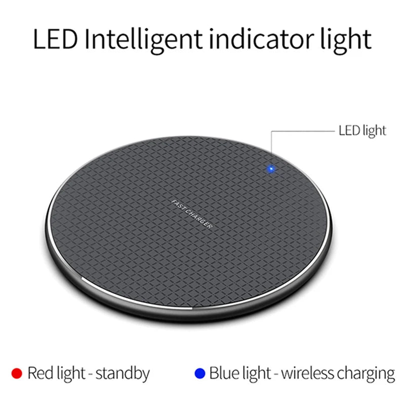 PCWireless Charger 10W Quick Charging Metal Pad  iPhone 13 12 11 Samsung Xi