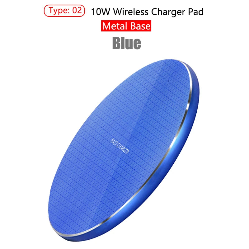 PCWireless Charger 10W Quick Charging Metal Pad  iPhone 13 12 11 Samsung Xi