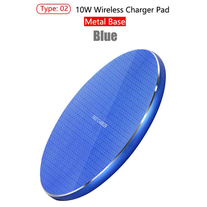 PCWireless Charger 10W Quick Charging Metal Pad  iPhone 13 12 11 Samsung Xi