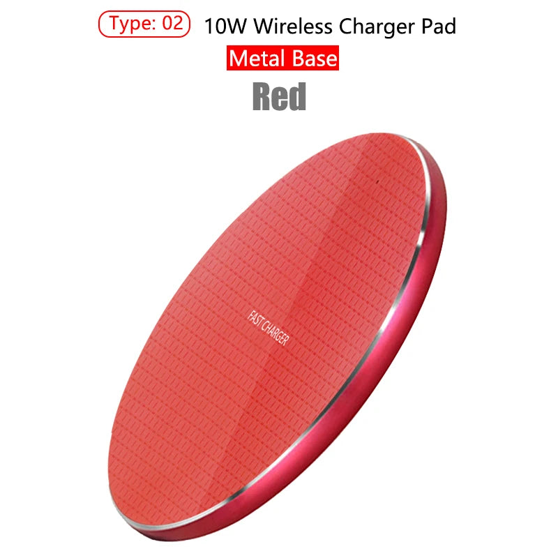 PCWireless Charger 10W Quick Charging Metal Pad  iPhone 13 12 11 Samsung Xi