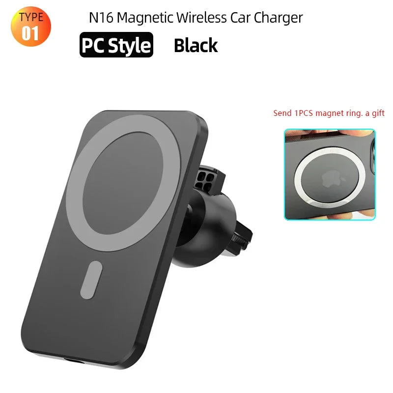 PCWireless Charger 15W Magnetic Safe Stand Holder  iPhone 14 13 12 Series F