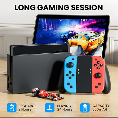 Wireless Controller For Joycons Gamepad For Nintendo Switch/Ios/Android/Pc Bluetooth 5.2 Joystick With Trubo Video Game Consoles