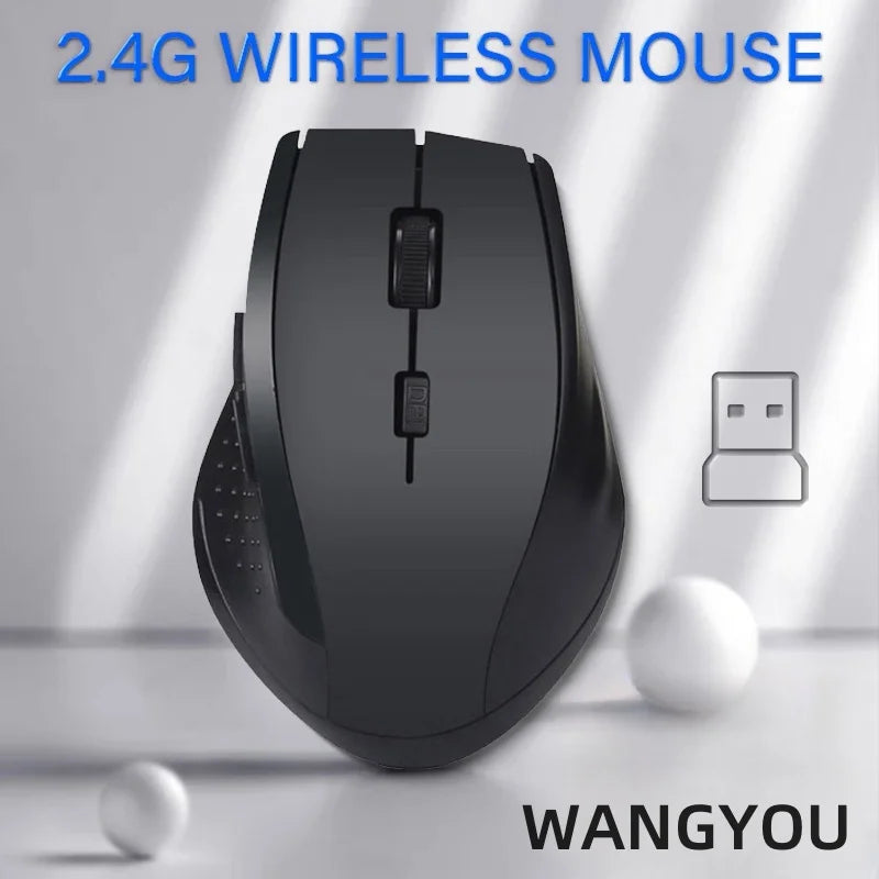 PC Wireless Mouse 2.4G USB Silent Mouse Adjustable DPI Suitable  Android Windows Tablet Laptop Desktop Computer Universal