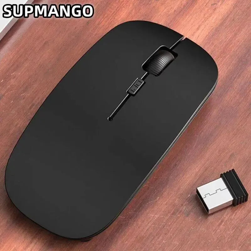 PC Wireless Mouse USB Mute Office Home Desktop Computer Laptop Battery Ultra Thin Mouse Wireless