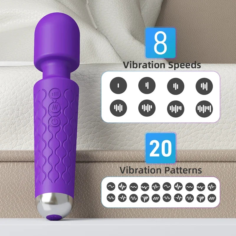 Gtooza_Wireless dildos AV magic wand  women clitoris stimulator G spot massager vibrator female masturbator adult sex toys gtooza.com