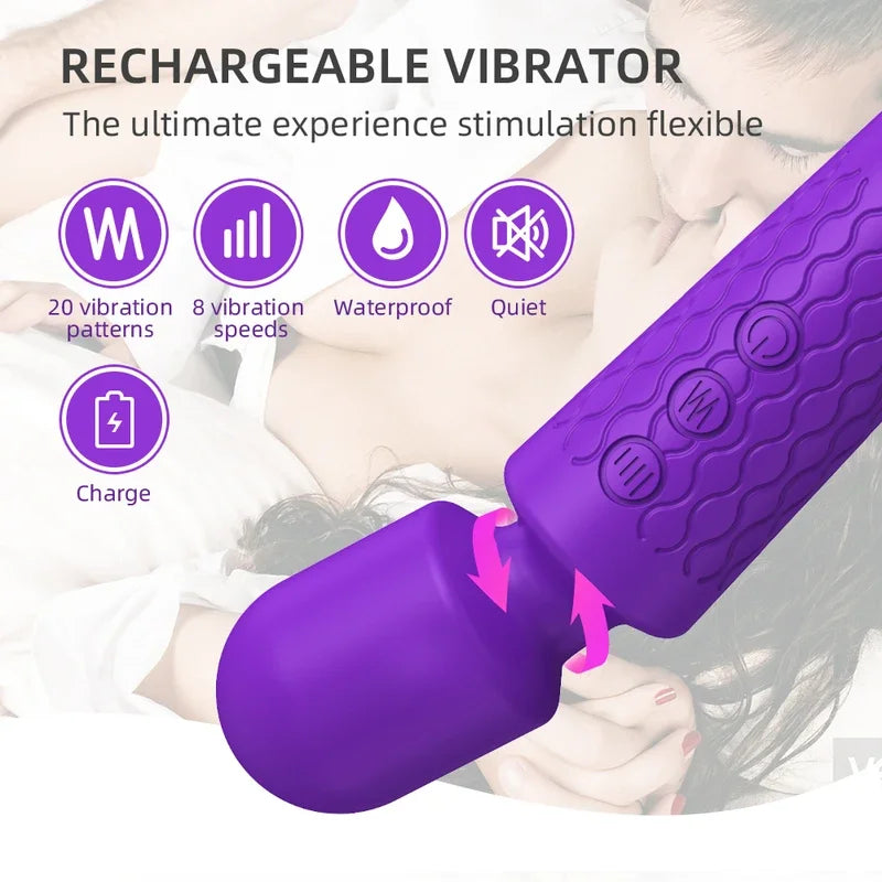 Gtooza_Wireless dildos AV magic wand  women clitoris stimulator G spot massager vibrator female masturbator adult sex toys gtooza.com