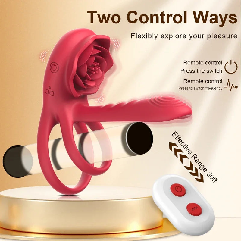 Wireless remote control Cockring penis ring vibrator men clitoris stimulator cock rings delay ejection sex toys  adult gtooza.com