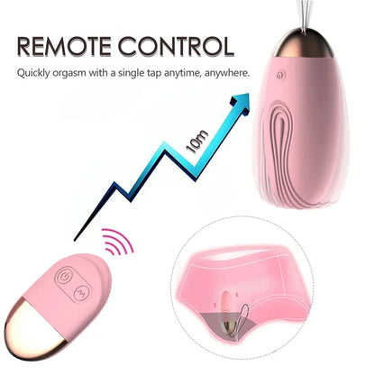 Wireless remote control vibrator 10 speed bullet eggs clitoris stimulator Kegel ball sex toys  women masturbators